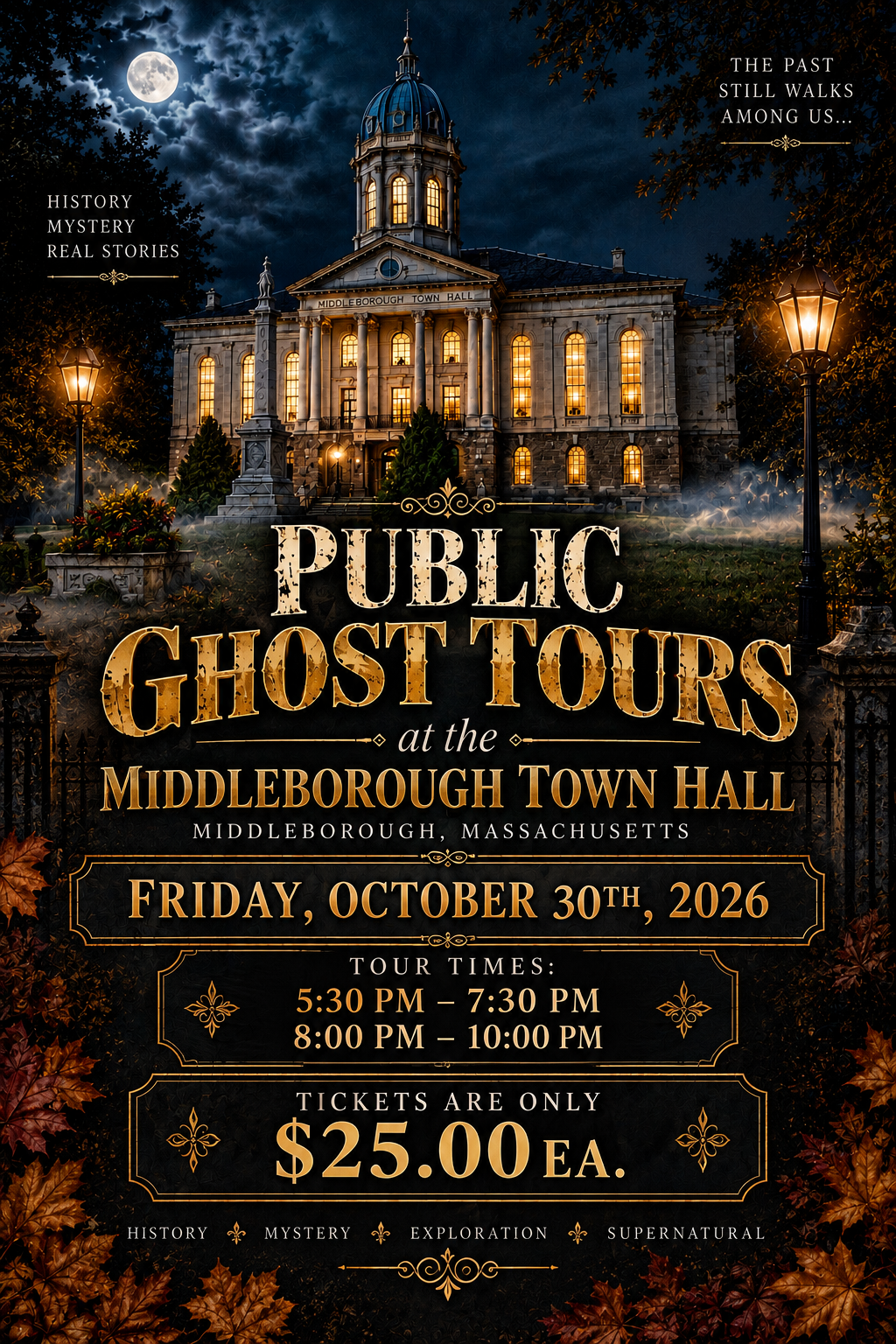 Public Ghost Tour at the Middleborough Town Hall image